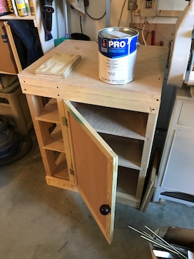 Completed Garage Cabinet